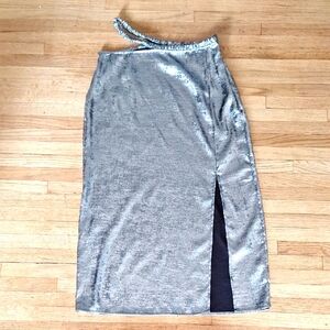Future Collective X Alani Nicole Collab Silver Skirt